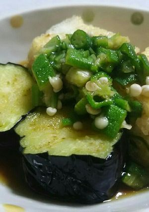 味付け簡単！夏野菜の揚げ出し豆腐-レシピのメイン写真