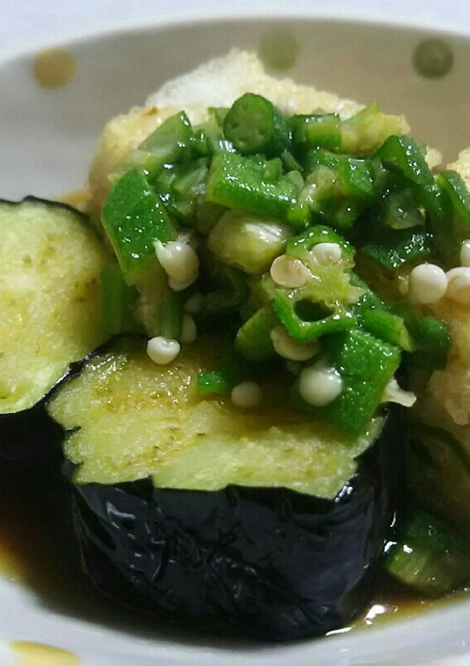 味付け簡単！夏野菜の揚げ出し豆腐-レシピのメイン写真