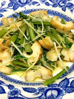 水菜のマヨ炒め-レシピのメイン写真