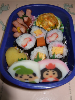 ひな祭り(細巻き)弁当-レシピのメイン写真