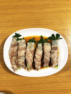簡単☆豚バラ豆苗巻き-レシピのメイン写真