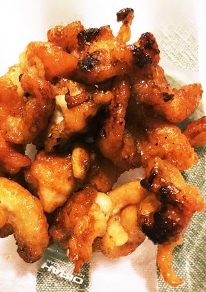 鶏皮簡単おつまみ☆カリカリニンニクポン酢-レシピのメイン写真