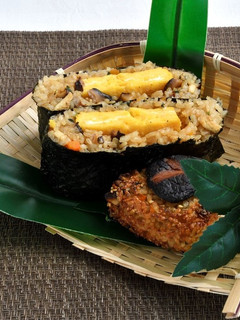 【きのこ】椎茸のおにぎらずと焼きおにぎり-レシピのメイン写真