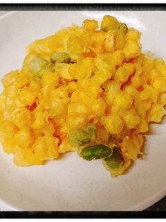 とうもろこしと枝豆のかき揚げ-レシピのメイン写真