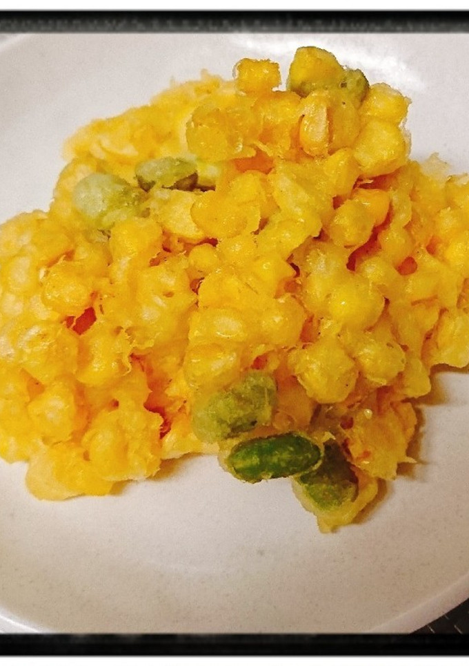 とうもろこしと枝豆のかき揚げ-レシピのメイン写真
