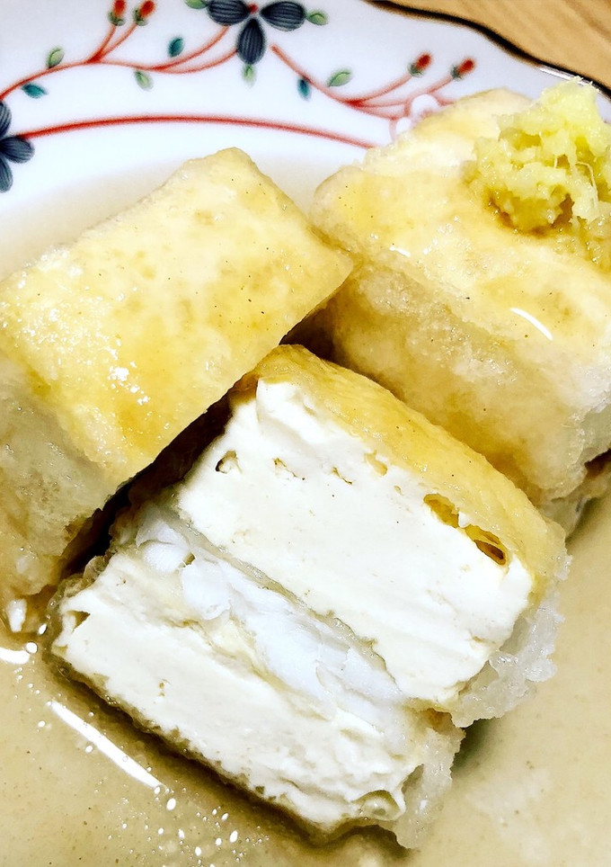 揚げ出し豆腐 お魚挟んじゃいました♪-レシピのメイン写真