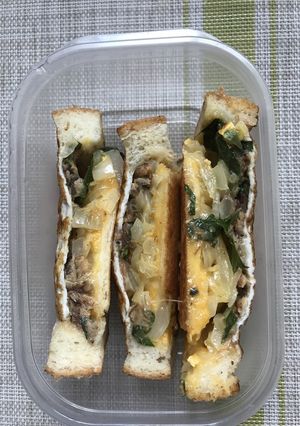 フライパンで作る鯖味噌煮缶ホットサンド-レシピのメイン写真