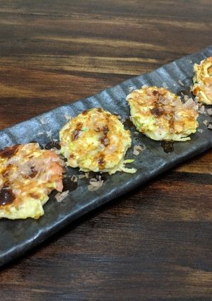 ズッキーニとカニカマのお好み焼き-レシピのメイン写真