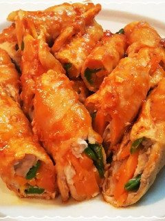 ニンジンとピーマンの肉巻き★ケチャップ味-レシピのメイン写真