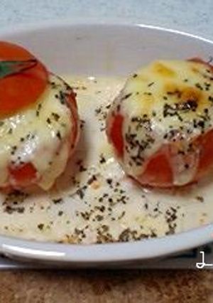 *トマトの豆乳オーブン焼き*-レシピのメイン写真
