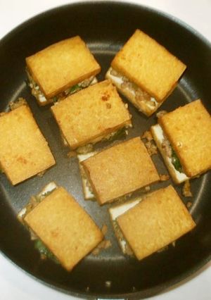 厚揚げの肉味噌焼き♪簡単肉味噌アレンジ-レシピのメイン写真