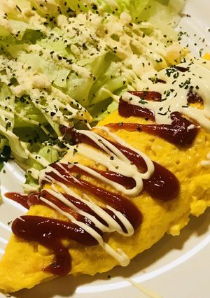 ココナッツオイルで焼く☆プレーンオムレツ-レシピのメイン写真