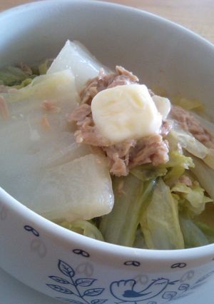 白菜とツナのにんにく煮☆バターのせ-レシピのメイン写真