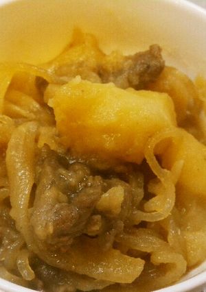 簡単/ほっこり甘い関西風肉じゃが(無水)-レシピのメイン写真