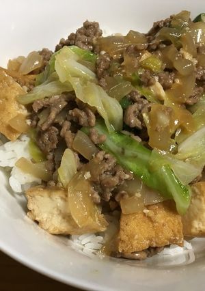 余り物で！簡単ボリュームそぼろ丼♩-レシピのメイン写真