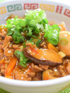 辛旨。豚ひき肉の四川麻婆あんかけ丼！-レシピのメイン写真