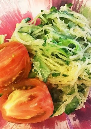 夏バテ予防に！三種の瓜(うり)サラダ-レシピのメイン写真