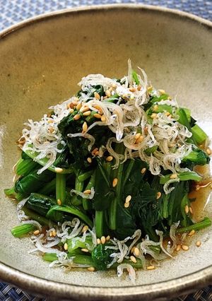 ほうれん草としらすの簡単おひたしナムル風-レシピのメイン写真