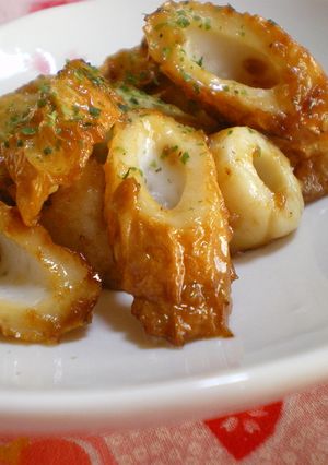 お弁当に★焼肉タレ＋マヨのちくわ炒め-レシピのメイン写真