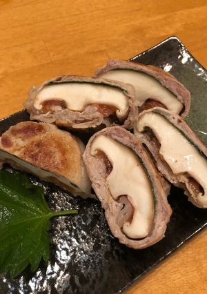 椎茸の豚肉巻き☆梅しそ味☆-レシピのメイン写真
