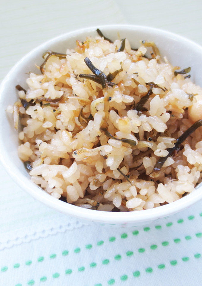 塩ふき昆布と大豆の炊き込みご飯-レシピのメイン写真