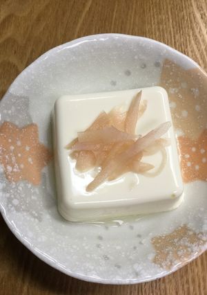 新生姜の甘酢漬けをのせた冷奴-レシピのメイン写真