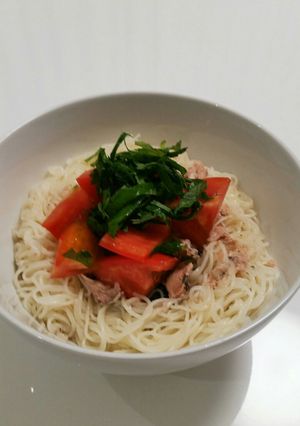 中性脂肪を下げる❗超簡単☆さば水煮缶素麺-レシピのメイン写真