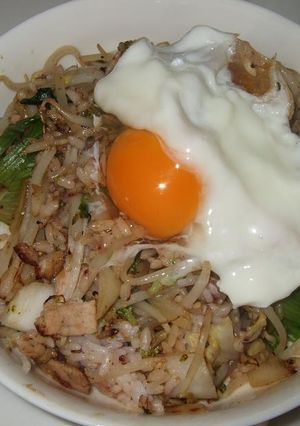 「ジャン」で簡単炒飯：卵のせ♪-レシピのメイン写真