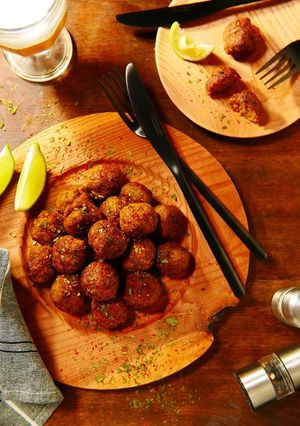 簡単☆スパイシーミートボール ライム添え-レシピのメイン写真