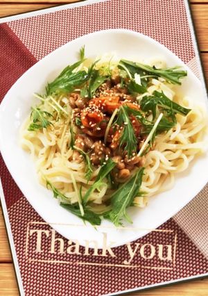 レンチン!キムチ納豆うどん-レシピのメイン写真