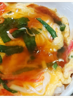 簡単!天津飯(ニラ玉丼)-レシピのメイン写真