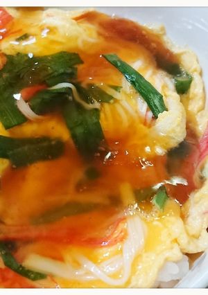 簡単！天津飯（ニラ玉丼）-レシピのメイン写真