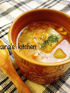 冬瓜が主役の野菜たっぷりコンソメスープ♪-レシピのメイン写真