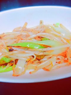 3分で☆しゃきしゃきもやしのペッパー炒め-レシピのメイン写真