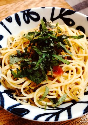 ジャコと梅のカリカリコンビパスタ-レシピのメイン写真