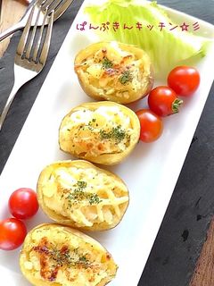 ⁂ポテトカップのマヨ焼き⁂-レシピのメイン写真