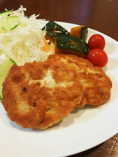 絹ごし豆腐で鶏ハンバーグ、ナゲット風-レシピのメイン写真