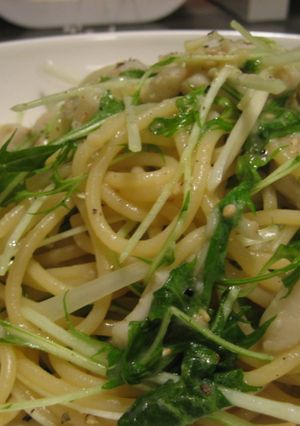 里芋と水菜の和風パスタ-レシピのメイン写真
