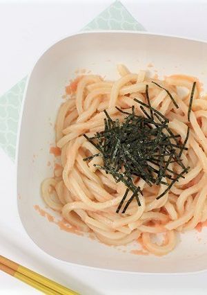 【レンジで簡単】冷凍うどんでタラコうどん-レシピのメイン写真