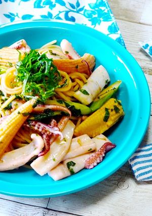 イカと大葉オイルのパスタ-レシピのメイン写真