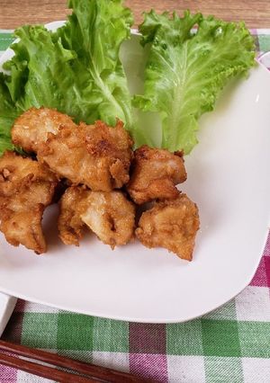 簡単!鶏むね肉のピーナッツバター唐揚げ-レシピのメイン写真