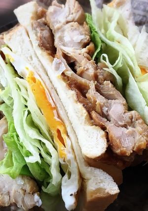 鶏てりたまマヨサンド-レシピのメイン写真