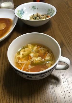 野菜たっぷり玉子スープ-レシピのメイン写真