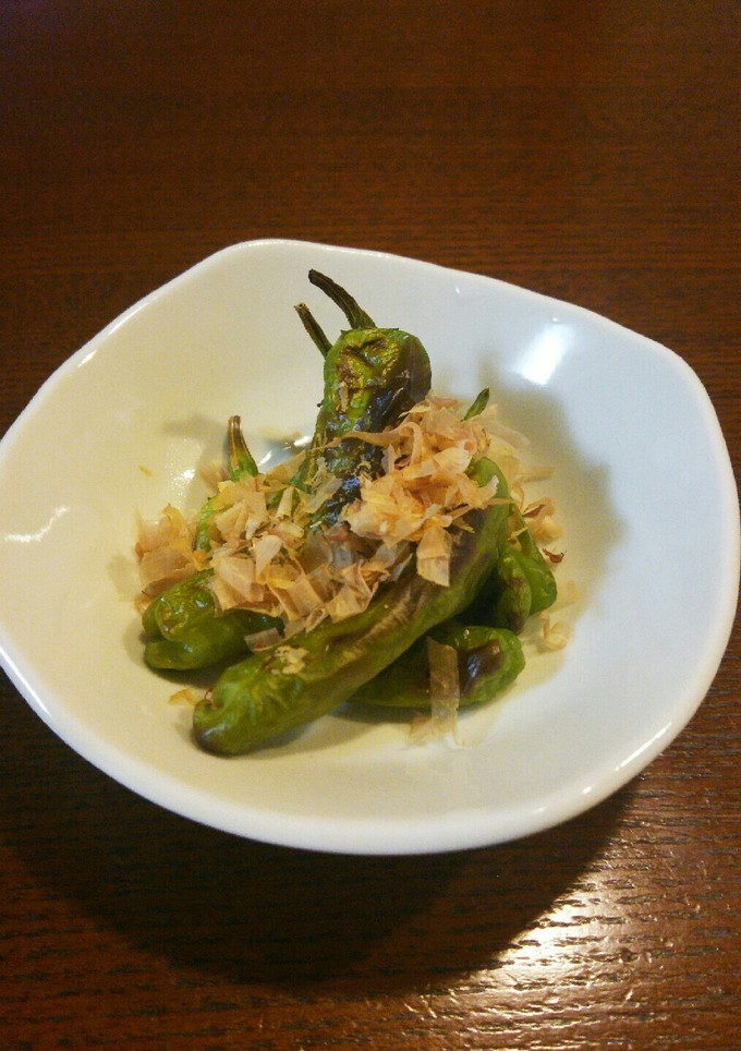 トースター！ししとうの麺つゆ、鰹節和え-レシピのメイン写真