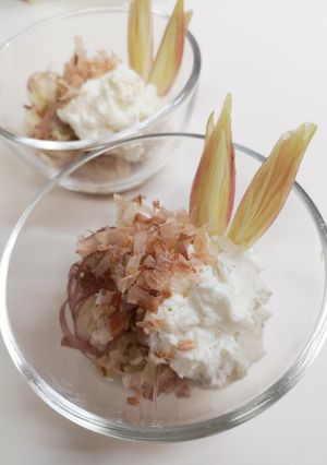 夏野菜おつまみ☆みょうがとリコッタチーズ-レシピのメイン写真