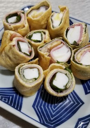 油あげ救済 ベーコンとはんぺんロール-レシピのメイン写真