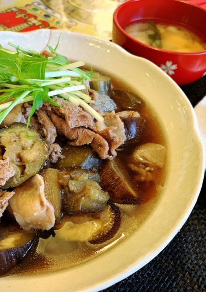 茄子と豚肉の煮物　柚子胡椒チューブで簡単-レシピのメイン写真