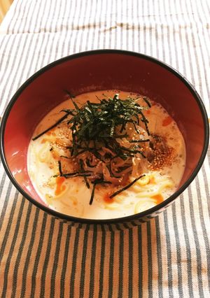 ズボラ飯☆蒟蒻麺の冷し胡麻豆乳ラーメン-レシピのメイン写真