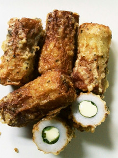 バジル風味のちーちくしそ天ぷら#備忘録-レシピのメイン写真