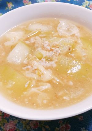ゆばと冬瓜の中華風とろとろスープ-レシピのメイン写真